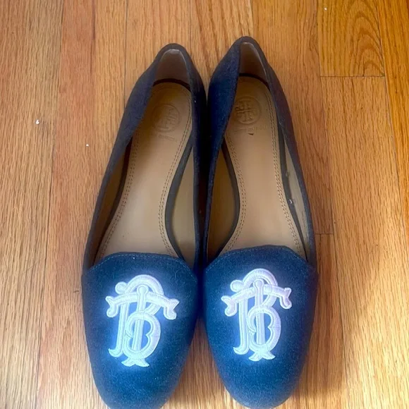 Tory Burch Antonia Loafer Melton Embroidery